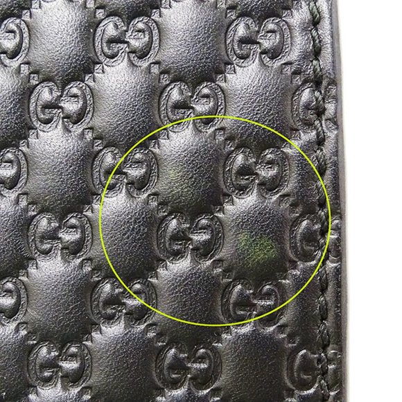 GUCCI Bag Women's Shoulder Microsima Horsebit Leather Black 449635 Chain - Picture 10 of 16